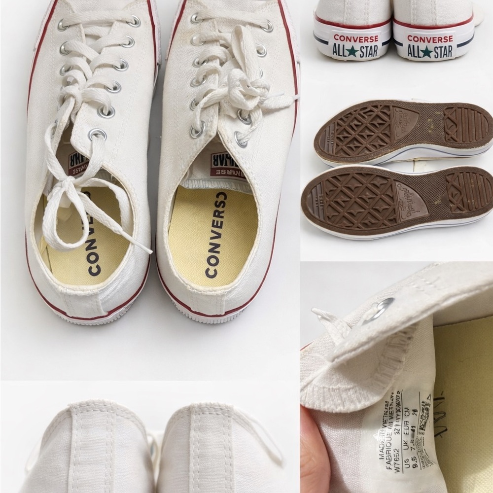 Classic Converse White All Star Sneakers Women 9.5